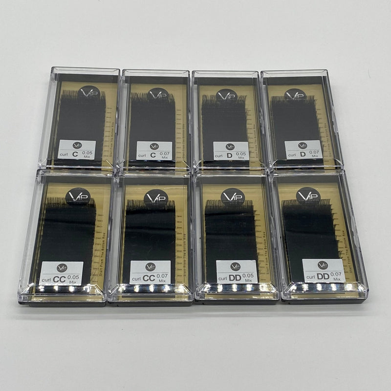 VIP Extensions NEW VIP FAUX MINK XL - 14 LINES 19-25mm - 2 LINES PER SIZE Lashes Extensions