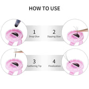 VIP Extensions New! VIP Glue Ring and Easy Fan Cup! Two in one! 100pcs bag accessories & tools