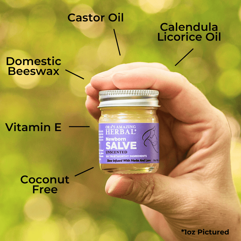 Ora's Amazing Herbal Newborn Salve, Calendula Ointment For Babies