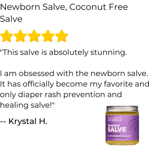 Ora's Amazing Herbal Newborn Salve, Coconut Free Salve 1/4oz