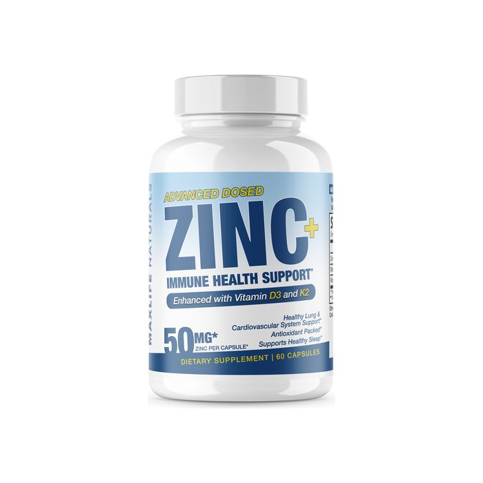 ZINC + Immune Health Support - Enhanced with Vitamin D3 and K2