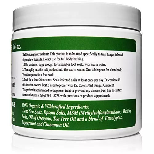 COLEHERBALS 13 - Dr. Cole's Organic Nail Fungus Salts Formula Herbal