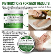 COLEHERBALS LLC 13 - Dr. Cole's Organic Nail Fungus Salts Formula Herbal White Smoke