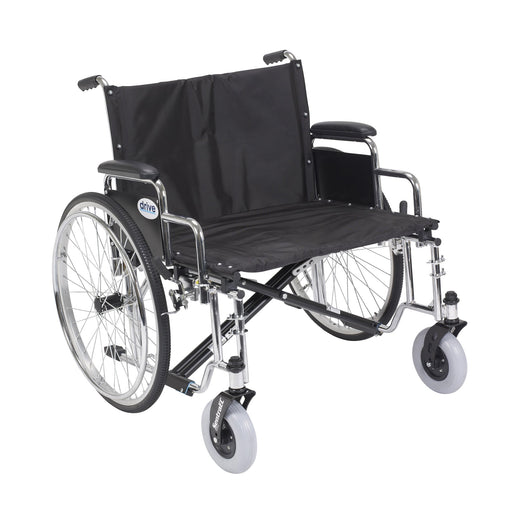 RIO Medical Supplies Sentra EC Heavy Duty Extra Wide Wheelchair, Detachable Desk Arms, 26" Seat