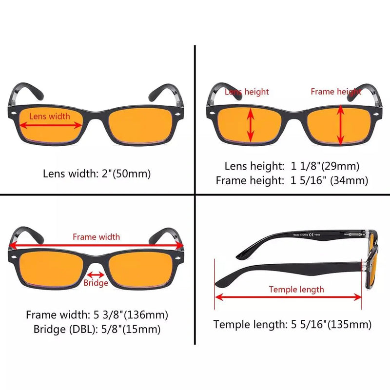 eyekeeper.com Nighttime Better Blue Light Blocking Reading Glasses DS055 Eyeglasses