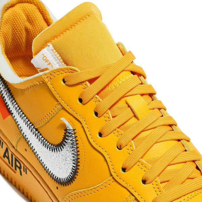 Nike Air Force 1 Low OFF-WHITE University Gold Metallic Silver (2021) Sneakers for Men