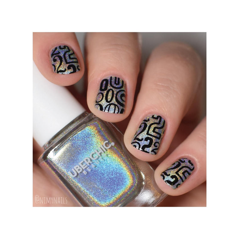 UberChic Beauty New Year New Digits Stamping Plate