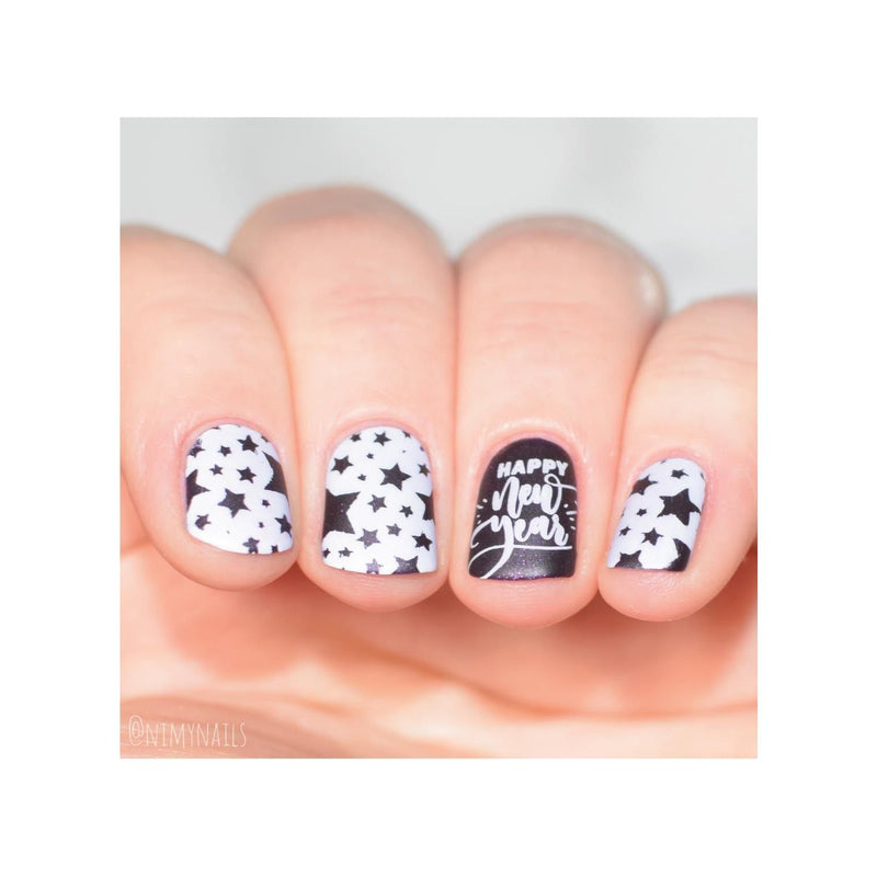 UberChic Beauty New Year New Digits Stamping Plate
