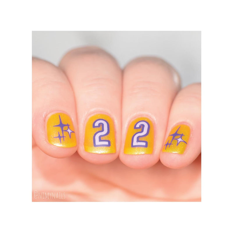 UberChic Beauty New Year New Digits Stamping Plate