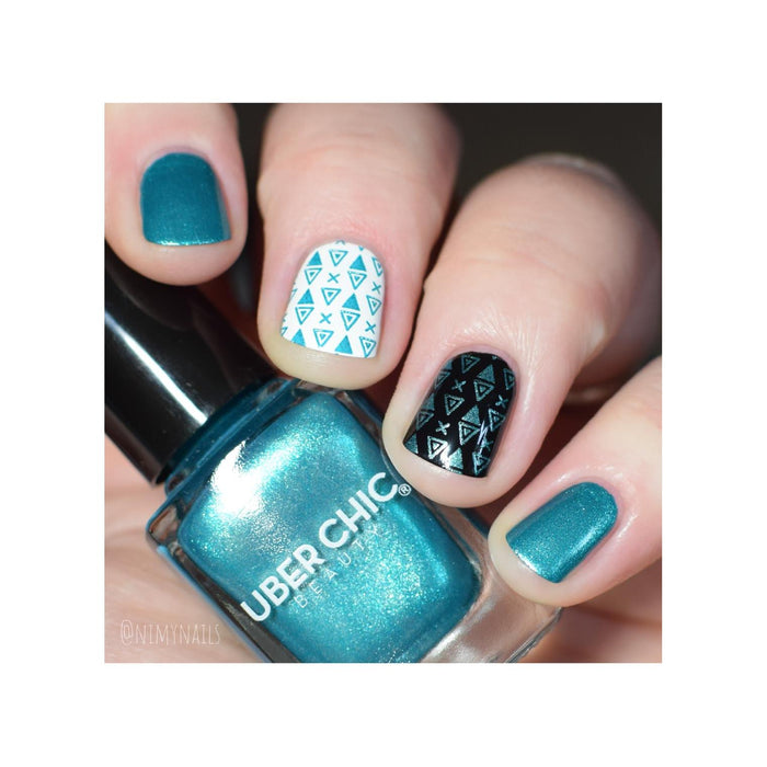 Uberchic Beauty Dance Teal Dawn   Stamping Polish