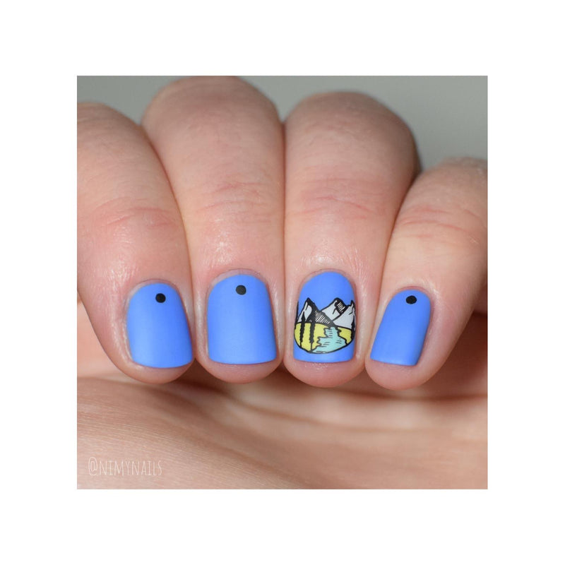 UberChic Beauty Modern Mountainscapes Stamping Plate