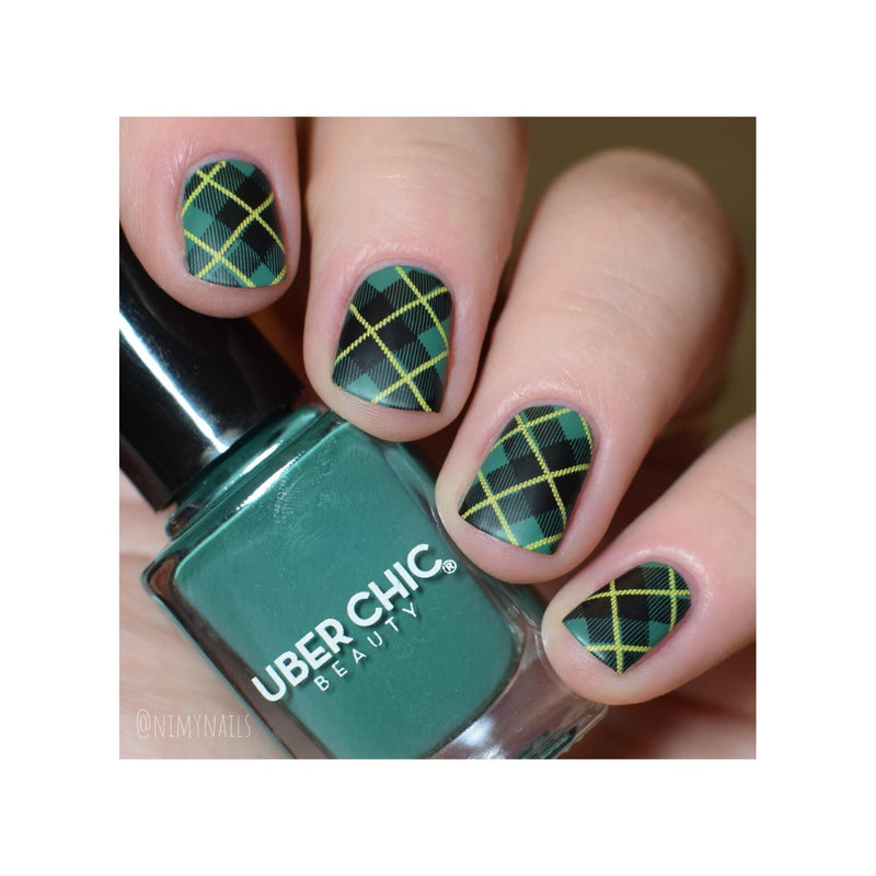 UberChic Beauty Pretty In Plaid-04 Stamping Plate