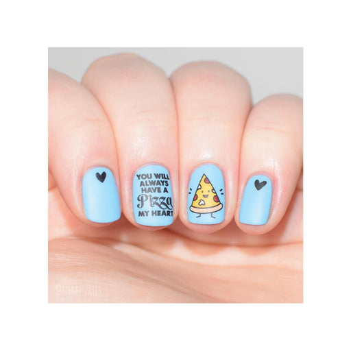 UberChic Beauty Pizza My Heart Stamping Plate