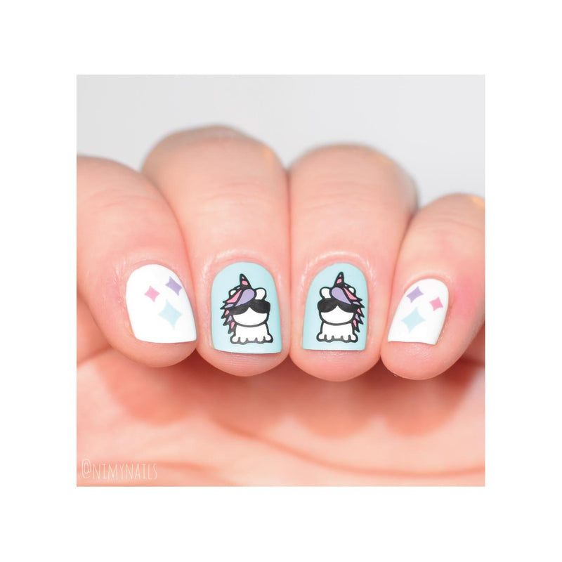 UberChic Beauty Unicorn Love-02 Stamping Plate