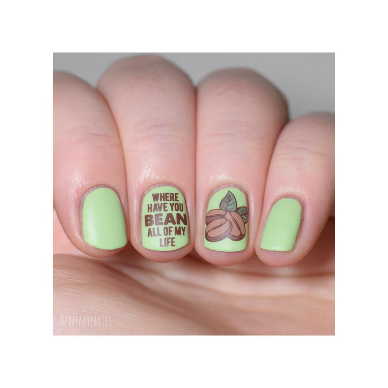 UberChic Beauty Better With Coffee Stamping Plate