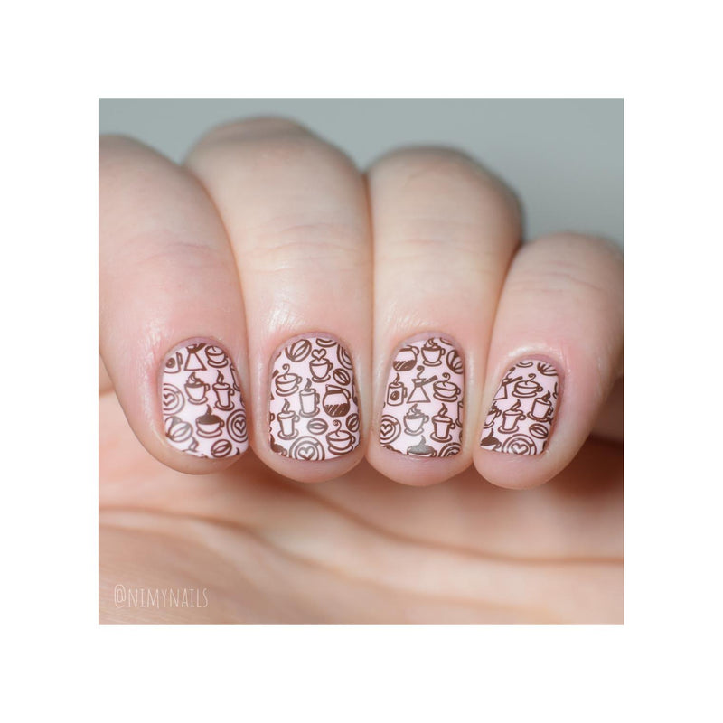 UberChic Beauty Better With Coffee Stamping Plate