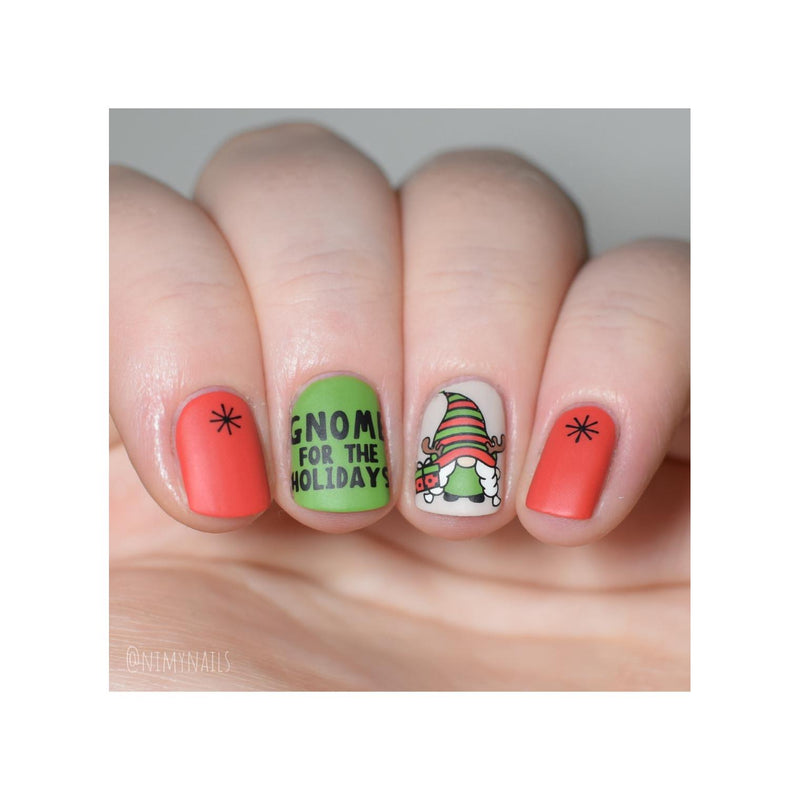 UberChic Beauty Gnome For The Holidays Stamping Plate
