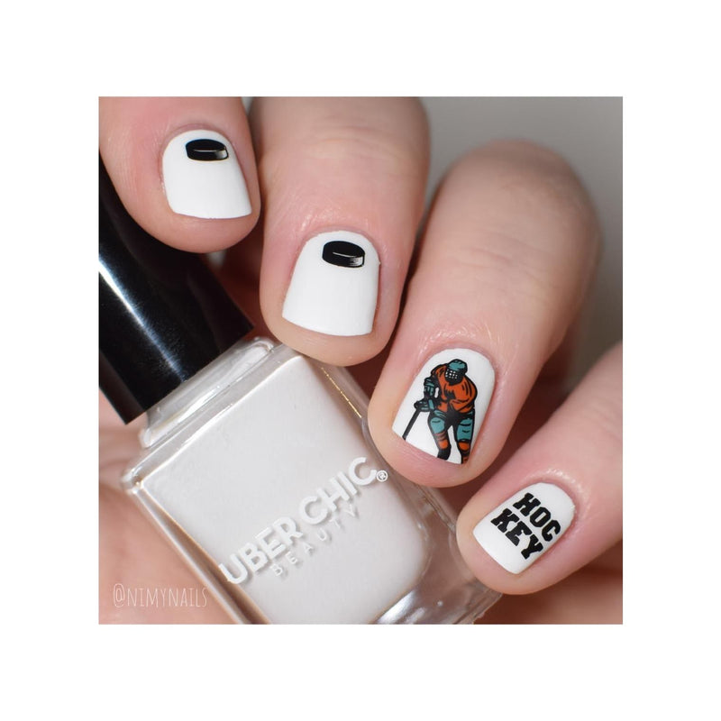 UberChic Beauty Hockey is Life Stamping Plate