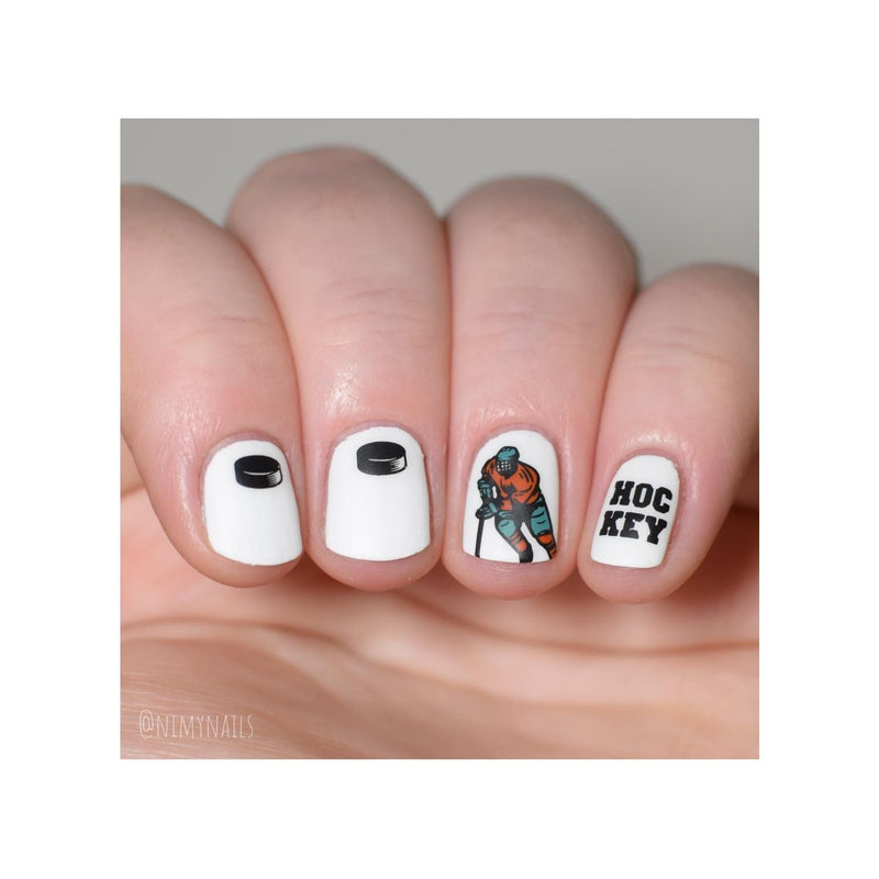 UberChic Beauty Hockey is Life Stamping Plate