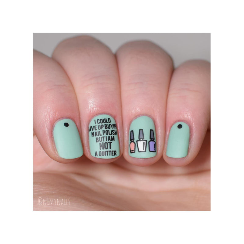 UberChic Beauty Nail Polish Is Life Stamping Plate