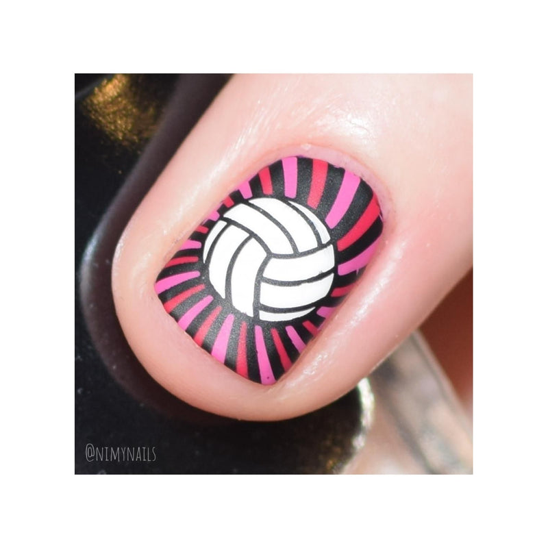 UberChic Beauty Volleyball Life Stamping Plate