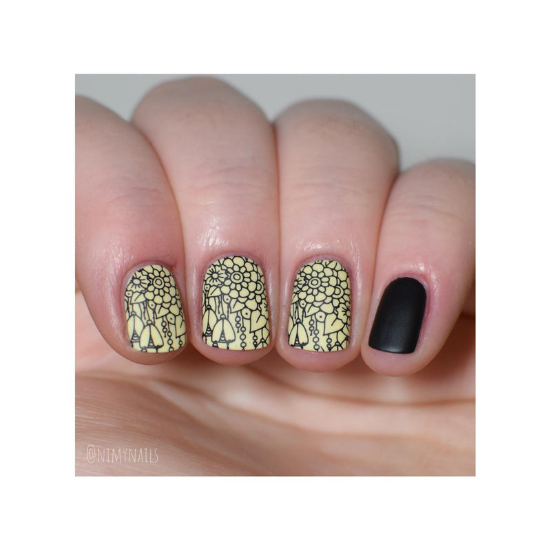 UberChic Beauty Whimsical By Nature-01 Stamping Plate