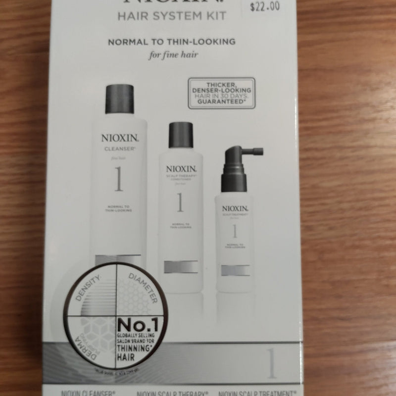 VIP Extensions Nioxin System #1 Hair System Trio Kit for Fine Hair (Pack of 3) Hair Care