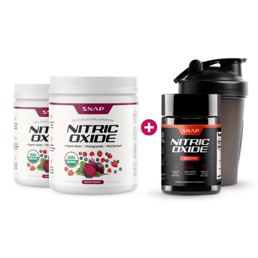 Snap Supplements Nitric Oxide Boost Package with FREE Shaker