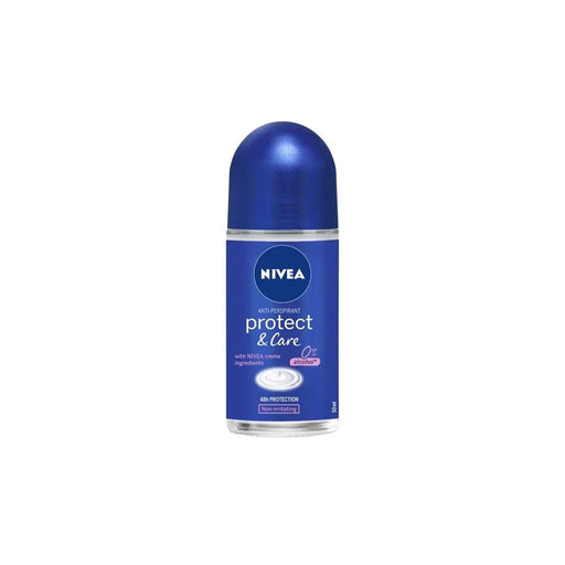 Nivea Nivea Protect & Care 48H 0% Alcohol Anti-Transpirant Roll-On Deodorant 50ml Roll-On Deodorant