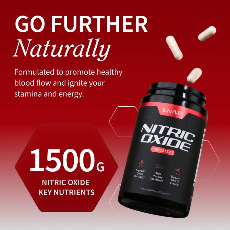 Snap Supplements Nitric Oxide Boost Package with FREE Shaker