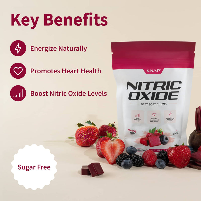 Snap Supplements Nitric Oxide Beet Soft Chews