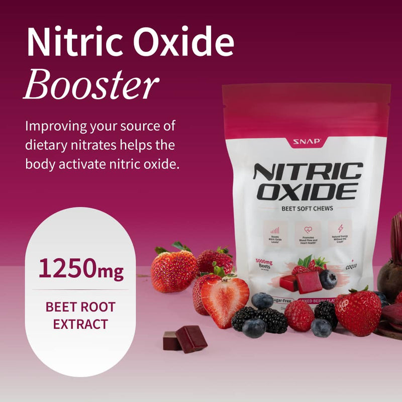 Snap Supplements Nitric Oxide Beet Soft Chews - Buy 3, Get 2 Free!