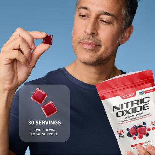 Snap Supplements Nitric Oxide Beet Chews - Buy 2, Get 1 Free! Dark Slate Gray