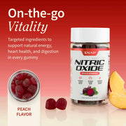 Snap Supplements Nitric Oxide Gummies - Peach Flavor