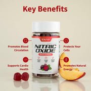Snap Supplements Nitric Oxide Gummies - Peach Flavor