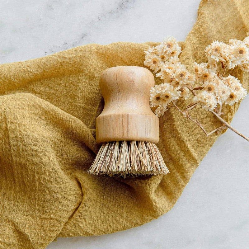 ZeroWasteStore.com Pot Scrubber - Eco Friendly Scrub Brush, Bamboo, Plastic Free, Compostable Household Cleaning Supplies