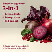 Snap Supplements 3 NO2 Beets + 1 Free Container + Free Shaker + Free E-Book