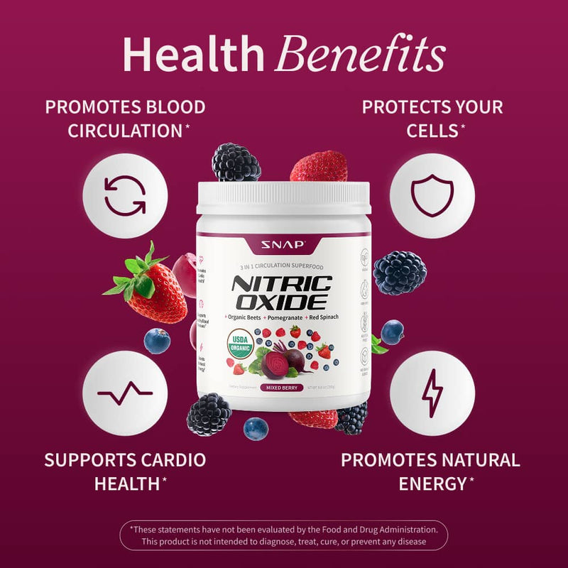 Snap Supplements Nitric Oxide Organic Beets - Buy 3, Get 2 FREE! hidden
