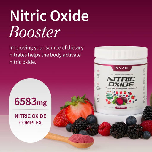 Snap Supplements Nitric Oxide Organic Beets - Mixed Berry Flavor