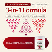Snap Supplements Nitric Oxide Organic Beets - Cherry Lime Flavor