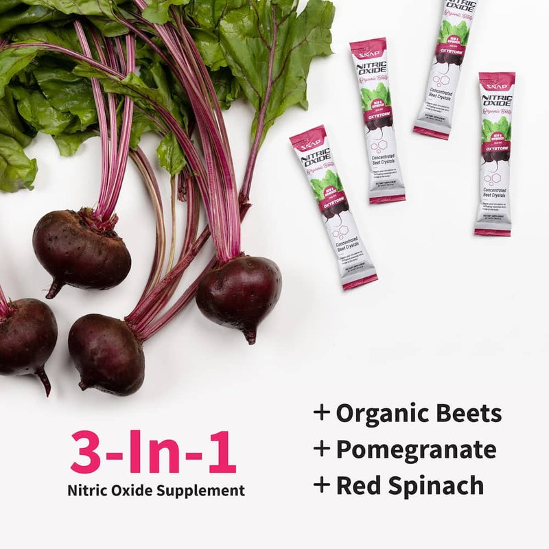 Snap Supplements Nitric Oxide Organic Beets Single-Serve Packs