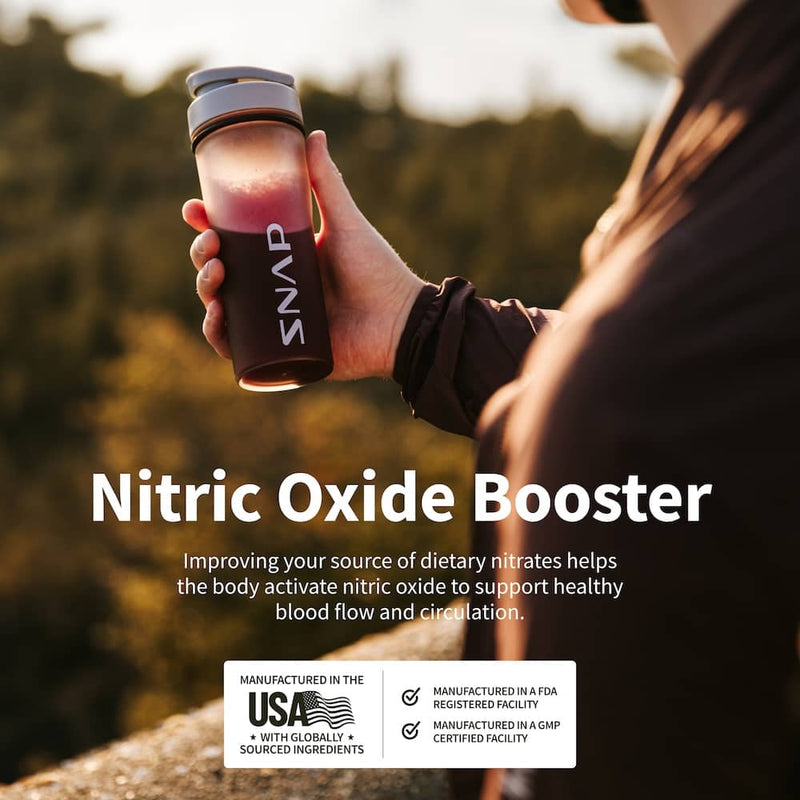 Snap Supplements Nitric Oxide Organic Beets Single-Serve Packs Black