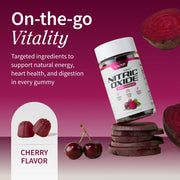 Snap Supplements Nitric Oxide Gummies (Cherry Flavor) - 3 Month Supply hidden