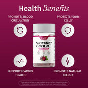 Snap Supplements Nitric Oxide Gummies - Cherry Flavor - Buy 3 Get 2 FREE!