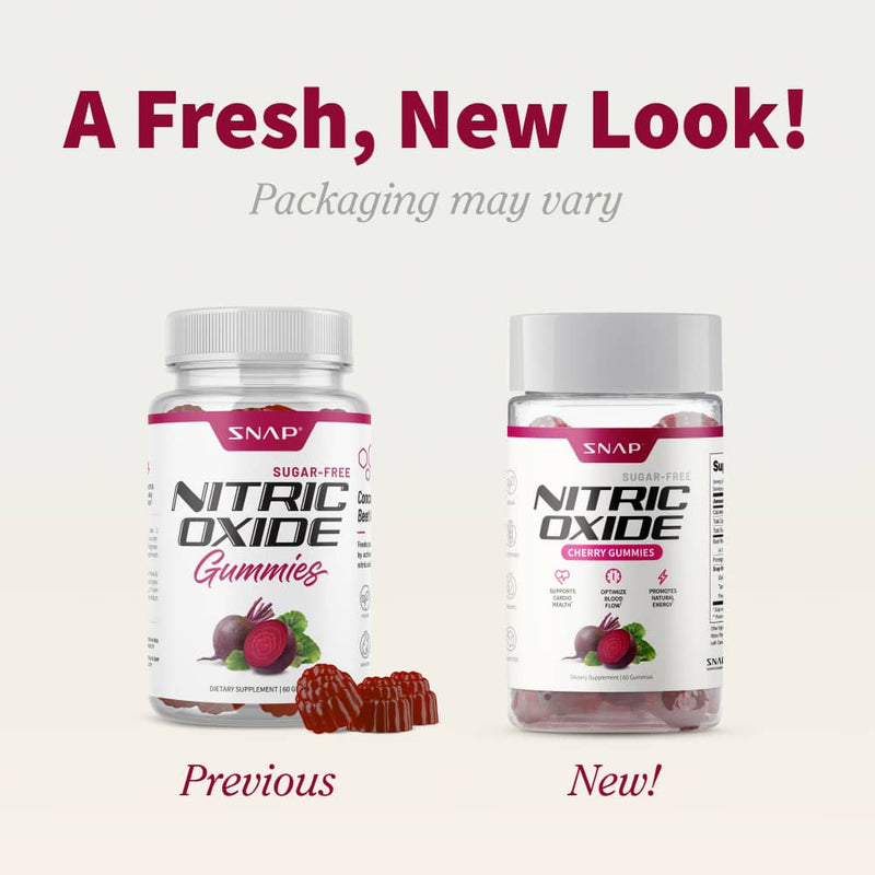 Snap Supplements Nitric Oxide Gummies - Cherry Flavor - Buy 3 Get 2 FREE!