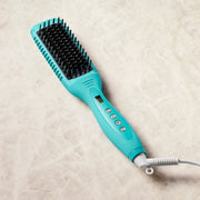 Nava Beauty Moroccanoil Smooth Style Ceramic Heated Brush Hair Antique White