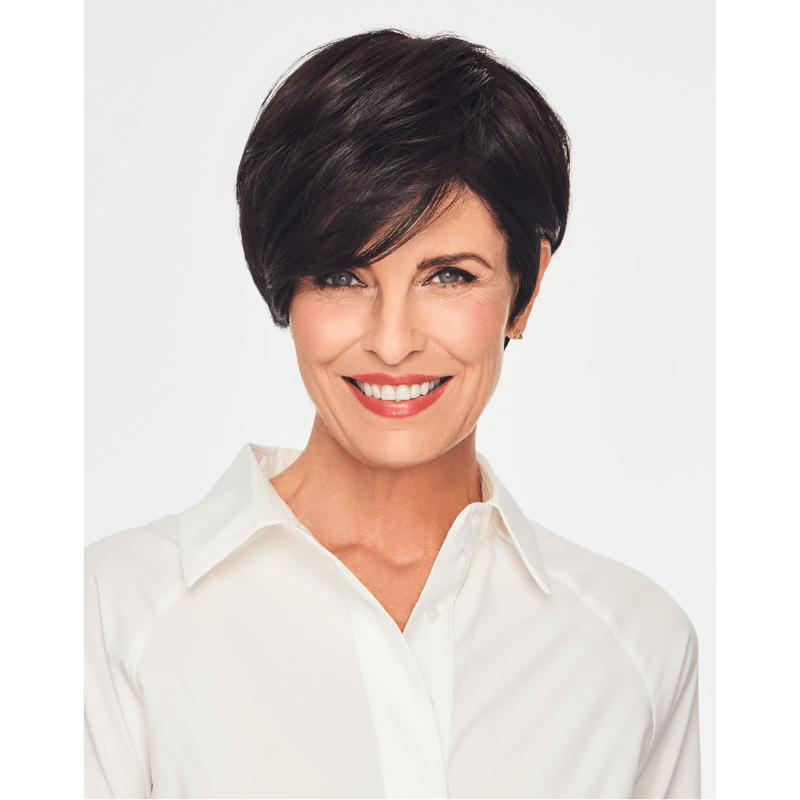 VIP Extensions Notion Wig Cap, Short Pixie with Long Layers by Hairuwear, Medium Blonde