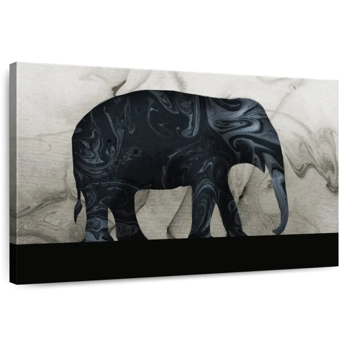 Abstract Elephant Silhouette Wall Art