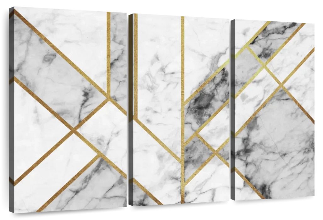 Marble Texture Geometric Abstract Wall Art