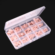 nbmsupply KOMILFO SOFAST NAIL FROMS NUDE ALMOND SHORT, 360 PCS 456075